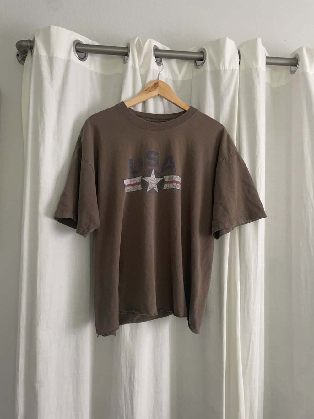 USA Graphic T-Shirt Brown Size XL
Grunge
American
Patriotic
4th of July